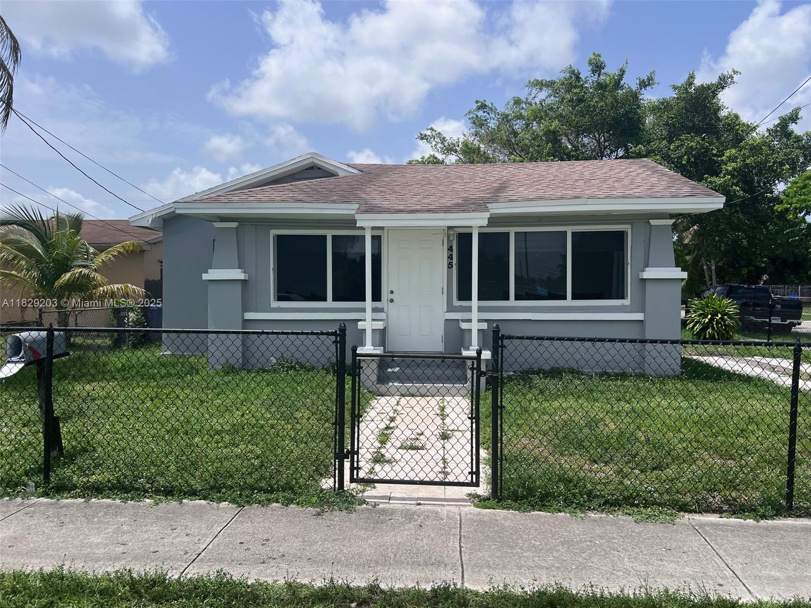 Renovated 3 bedroom 2 bath single family home in North Miami Beach. Water included in rent. Corner unit with fenced yard. Can park up to 3 cars. Conveniently located close to major airports, highways shopping, restaurants and beaches. Call now to schedule your showing! This property has a separate rented unit in the back.