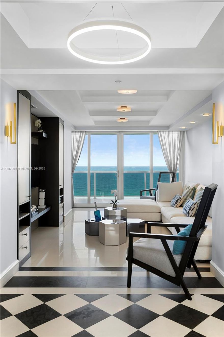 Beautiful residence in Ocean Two. This unit features 3 bedrooms + 3 bathrooms, private elevators, eat-in gourmetkitchen, spacious closets, separate laundry room, and so much more. Relax or dine on one your large balconiesfacing the ocean or city views. This building features beach and pool service, a restaurant, spa, 2 tennis courts,workout facility, ocean front entertainment party room, 24-hour front desk security, concierge, and valet parking.This is a seasonal rental AVAILABLE: 12/1/2025