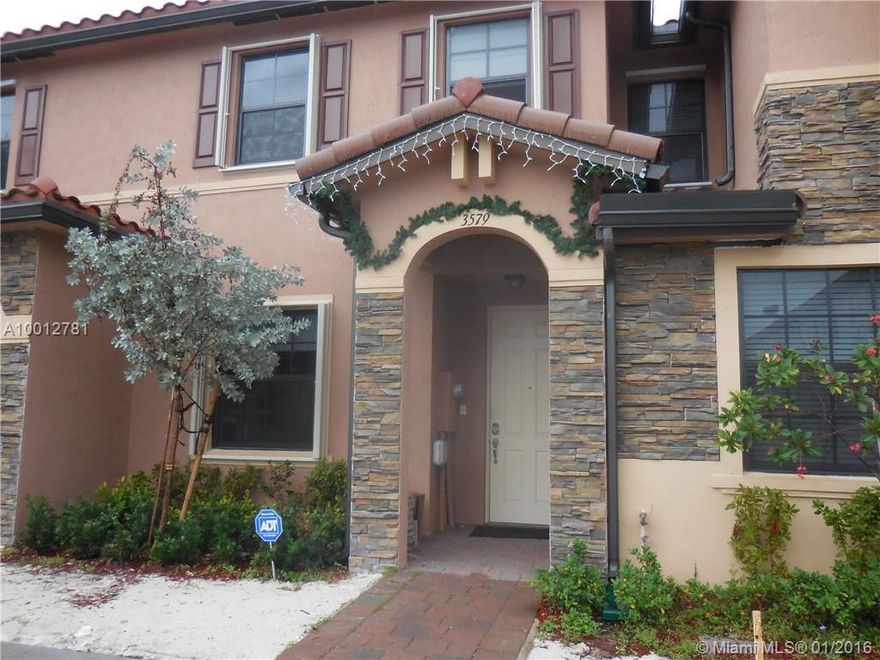 Beautiful Brand New Construction at Villa at "Bellagio"  Aragon, 2 Bedrooms 2.5 Bathrooms marble floors, ceramic tile floors throughout second floor, patio, new light fixtures,