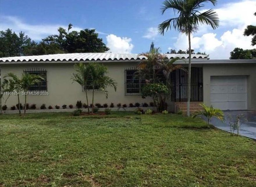 Beautiful and spacious 4-bedroom, 2-bathroom single-family home, perfect for a large family looking for comfort, space, and a great place to call home. The property is well maintained, not recently remodeled but in very good condition, offering a functional layout with generous living areas designed for everyday comfort.  4 spacious bedrooms, ideal for a large family, 2 full bathrooms,  Florida room, perfect as a family room, play area or home office. Garage plus ample parking space for up to 5 vehicles. Large 9,525 sq ft lot, great for outdoor gatherings and activities. 1,617 sq ft of living space, with a comfortable and practical layout. This home offers a warm, comfortable, and functional environment, ideal for creating lasting family memories. Conveniently located in North Miami, close to schools, shopping, restaurants, and major highways. The owner is motivated.