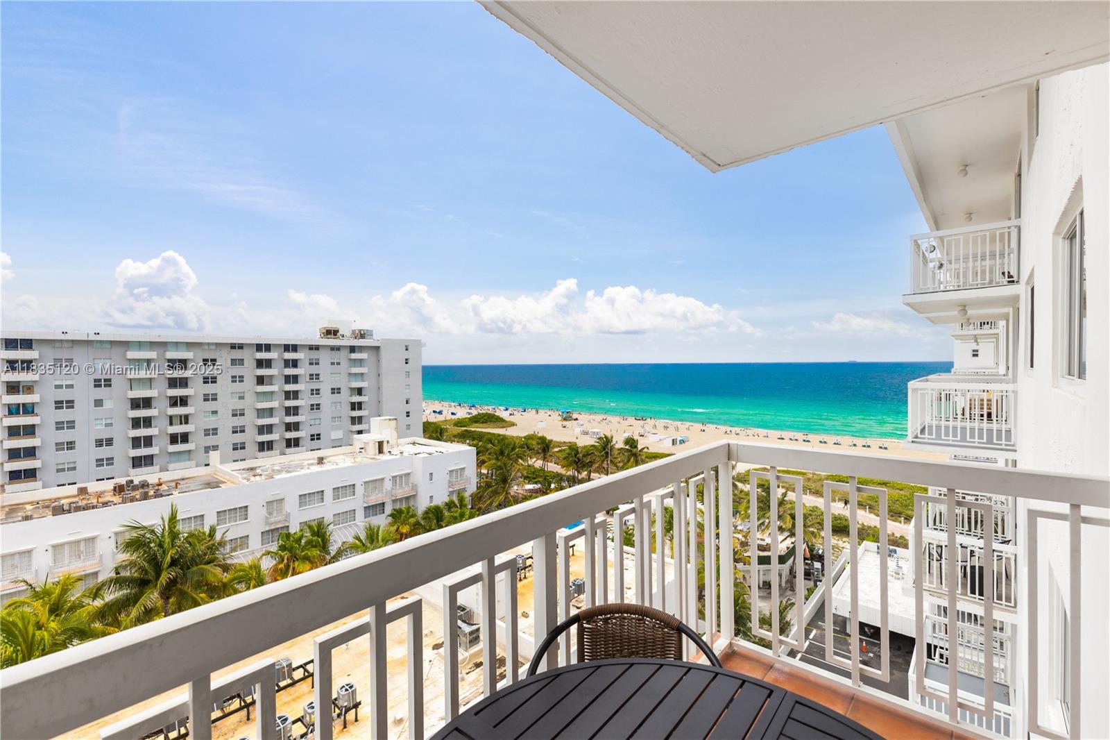 Amazing wide open ocean views from this high floor, updated Condo w/parking- a hard to find combination in oceanfront South of 5th St neighborhood! Spacious balcony to take in the majestic views, impact windows & doors, porcelain tile floors throughout, marble bath w/glass shower doors & pedestal sink, open kitchen w/granite countertops & stainless steel appliance including side-by-side fridge & flat top range, great closets including 2 walk-ins, & upgrades such as smoothed ceilings, upgraded doors, & Titan water heater. In newly updated bldg w/new Oceanfront heated pool & sundeck, new elevators, new roof, new exterior renovation complete, & new gym in process. Modernized building w/keyless entry system, cable, internet & complimentary beach service. (Great tenant $3500/m can stay or go).