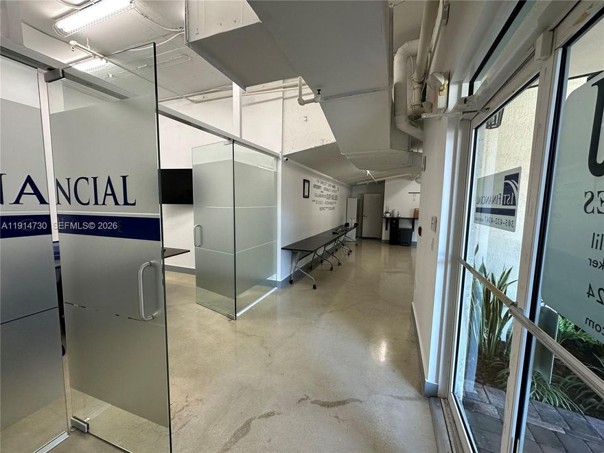 Coral Gables prime retail/office condo with over 1,100 SF on Douglas Rd (SW 37 Ave, east side) near SW 16 St. Seller may finance. Mint condition interior with a spacious private inside restroom and a secure storage/coat closet. Bright, efficient layout ideal for professional/medical/creative uses. Central A/C, low operating costs, and well-kept common areas. Currently leased to an excellent tenant—delivering immediate income and a hassle-free hold. Offered at an attractive Over 5% CAP rate with annual increases, ensuring consistent upside for investors. High visibility and easy access to Coral Gables, Brickell, Airport, and major corridors. Solid performer for investors seeking stable cash flow in a blue-chip location!!
