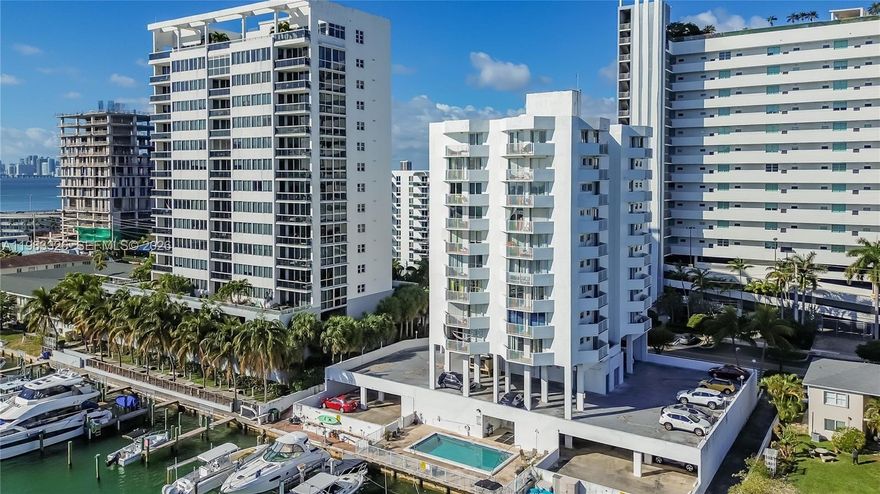 Exclusive corner residence in the boutique Magaluf Towers, ideally located on a private island in North Bay Village, Miami. Enjoy breathtaking bay views from this bright and spacious home featuring 2 large bedrooms with en-suite bathrooms and private balconies for each room, perfect for relaxing and taking in the waterfront scenery.

Residents enjoy a bayfront pool, convenient laundry and trash chutes on every floor, guest parking, and one assigned covered parking space. Boating enthusiasts will appreciate the opportunity to own or rent a private dock in this prime waterfront location.

Just steps from Publix, restaurants, cafes, and entertainment, this residence offers the perfect blend of island tranquility and city convenience. A rare opportunity to own a waterfront property in one of Miami’s most desirable bayfront communities. Easy to show.