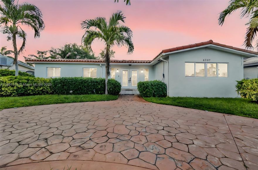 Bright, clean 3/2 home with circular driveway for all the cars.. designer tile floors, updated throughout and a SWIMMING POOL. Great well-maintained neighborhood, close to schools, short drive to beaches, no HOA.