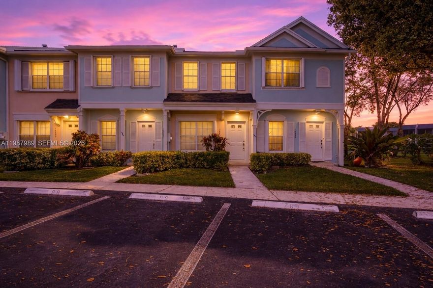 ONE OF THE BEST LAKE VIEWS IN THE NEIGHBORHOOD! Charming 2 bedroom, 1.5 bath townhome located in the desirable community of Coconuts at Bonaventure. The first floor offers COMFORTABLE LIVING AND DINING SPACES along with a convenient half bath for guests. The SPACIOUS KITCHEN has been UPDATED WITH WHITE SHAKER CABINETRY, GRANITE COUNTERTOPS, AND STAINLESS STEEL APPLIANCES. Upstairs, you’ll find two GENEROUSLY SIZED BEDROOMS, including a primary bedroom that overlooks the serene water view. Enjoy relaxing or entertaining on the SCREENED-IN PATIO that has a PRACTICAL STORAGE ROOM. Additional features include ACCORDION SHUTTERS THROUGHOUT, a 2024 ROOF, 2025 A/C, and 2021 WATER HEATER. Residents have ACCESS TO THE EXCLUSIVE BONAVENTURE TOWN CENTER CLUB (membership required), offering resort-style amenities such as a fitness center, tennis and pickleball courts (indoor & outdoor), multiple pools, bowling alleys, mini golf, basketball courts, and more! IDEALLY LOCATED near A-rated schools, shopping, dining, and major roadways, with an HOA THAT INCLUDES CABLE, ROOF, AND YARD MAINTENANCE—AND NO APPROVAL PROCESS FOR BUYERS. The right home at the right time! Schedule your showing today!