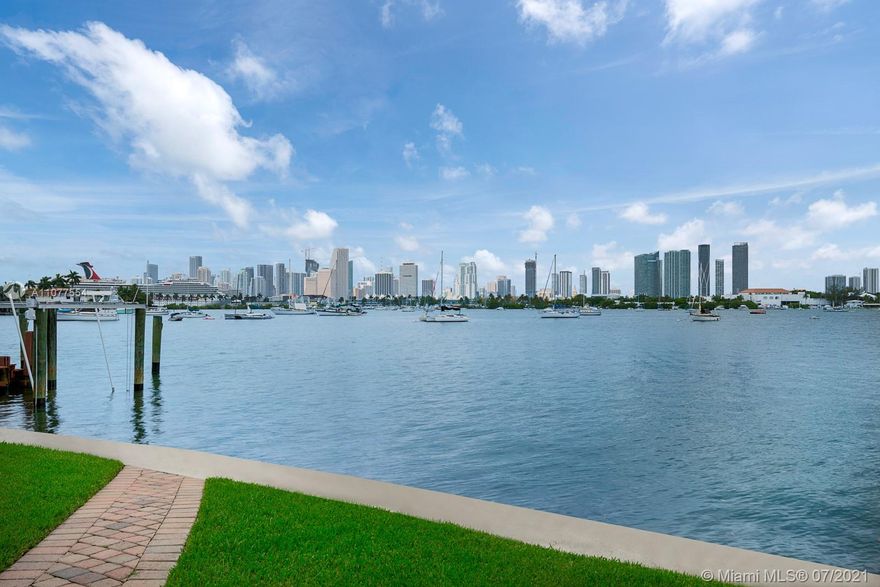 This one-of-a-kind Mediterranean estate is located on one of the most sought after plots on Hibiscus Island. The residence offers stunning panoramic views of ocean sunsets and the Miami skyline. The custom estate comes with everything expected from a luxury home such as superior construction, open spaces, top of the line finishes and spectacular views. The private dock w/ boat lift shares more than 125 feet of water frontage. The island is Police guarded and offers a basketball court, tennis court and children's playground.