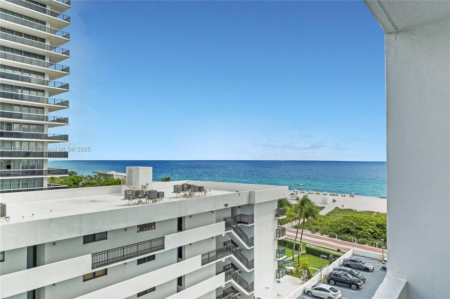 Ready to move in! This spacious 2-bedroom residence offers stunning ocean views and a modern upgraded kitchen featuring stainless steel appliances and granite countertops. Tile flooring throughout and ample closet space provide both style and functionality. Rent includes basic cable, internet, water, and full access to resort-style amenities. Community amenities include a fitness center, game room with billiards, ping pong, foosball, and poker tables, as well as an additional storage unit for convenience. Assigned parking space included, along with one additional decal
