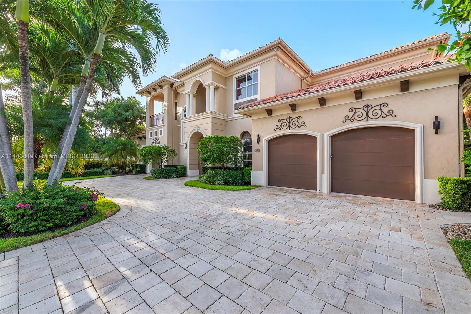 Discover unparalleled coastal luxury. This 4-bed, 1 office, 1 theater, 6-bath estate blends modern opulence with waterfront serenity. Step inside to refined grandeur, bathed in light, adorned with exquisite finishes. A gourmet kitchen with top-tier appliances, custom cabinetry, and expansive island awaits. Indulge in the wine cellar or enjoy watching a movie in your own theater. Outdoors, a pool, spa, and private dock with 94ft of water frontage. An elevator connects all levels seamlessly. The master suite exudes elegance with a lavish en-suite bathroom. Meticulous design, technology integration, and prime Delray Beach location converge to offer the epitome of South Florida living. This home is an invitation to embrace extraordinary beauty and modern luxury. Seize the opportunity!