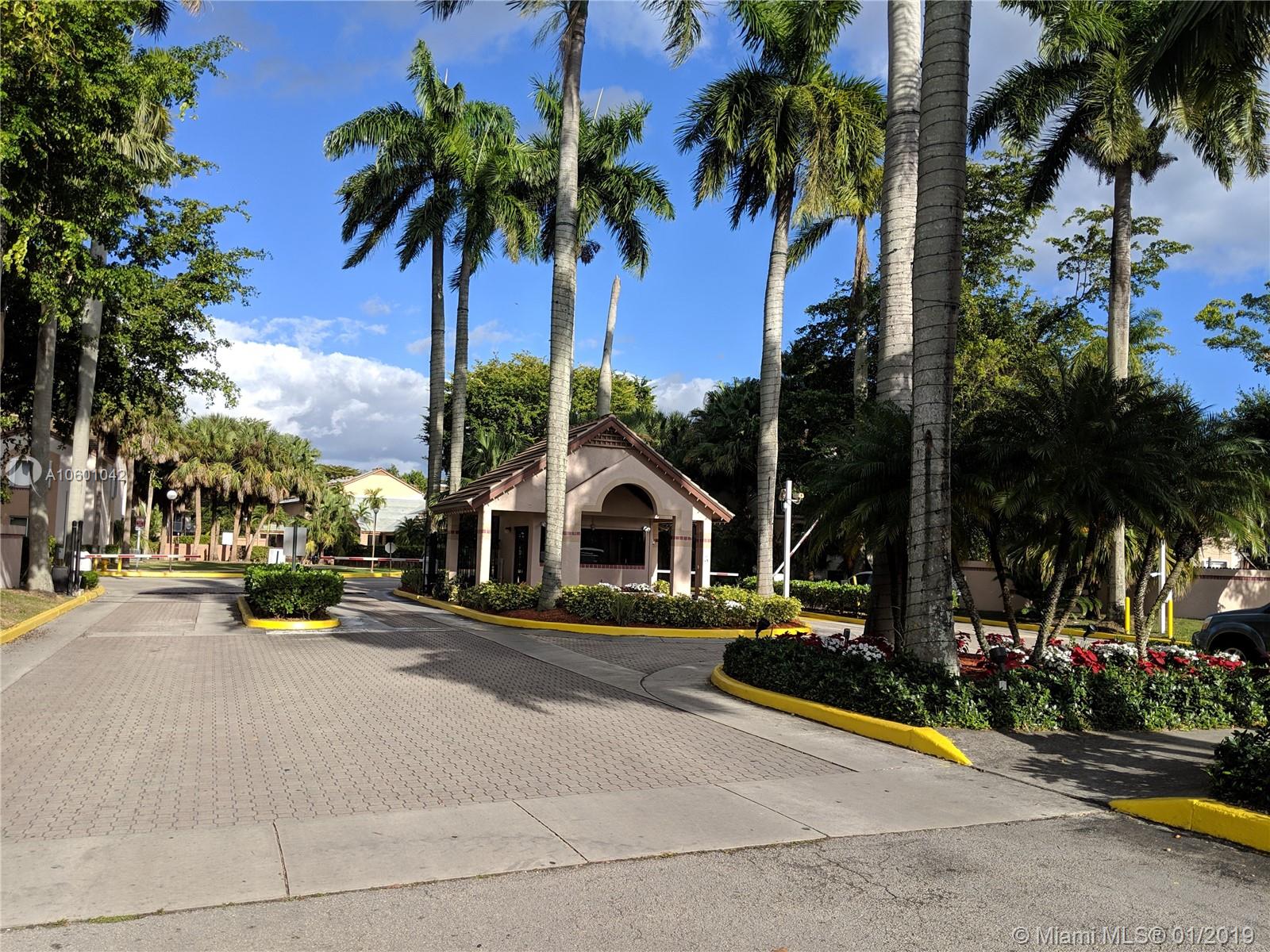 Two bedroom/two bath first floor unit in Parc Vista. Tiled throughout, spacious, plenty of closets, split bedrooms, washer and dryer inside, screened patio and ready for new occupants to call it home. Community offers guard at gate, tennis courts, clubhouse, pool and more.