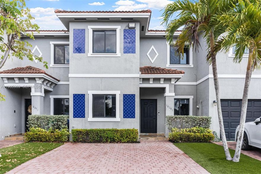 Charming 4-bedroom, 3 full-bath townhouse located in a highly desirable neighborhood! This well-maintained home offers a convenient first-floor bedroom and full bath, perfect for guests or multi-generational living. Enjoy a spacious patio ideal for gatherings and outdoor entertaining, along with additional storage space for added convenience. The home features impact French doors, a walk-in closet in the primary suite, and stunning modern 36” x 36” Evo Gray porcelain tile throughout the downstairs. Low HOA of just $70 per month. A wonderful opportunity to own a beautiful, move-in-ready home!