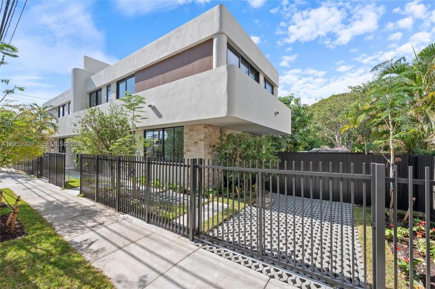 New Construction 3-Story Luxury Townhome featuring 3 bedrooms and 4 bathrooms. Built with solid concrete construction and high-impact windows. This modern residence showcases custom white oak cabinetry and Taj Mahal quartz countertops, complemented by an Italian-designed kitchen with top-tier appliances and sleek contemporary finishes throughout. Enjoy a private pool, expansive rooftop terrace with a summer kitchen ideal for entertaining, and a one-car garage. Designed for seamless indoor-outdoor living with a true Miami lifestyle feel.
Centrally located near Coral Gables, Coconut Grove, Brickell, and Downtown Miami, with convenient access to major highways, dining, and shopping.