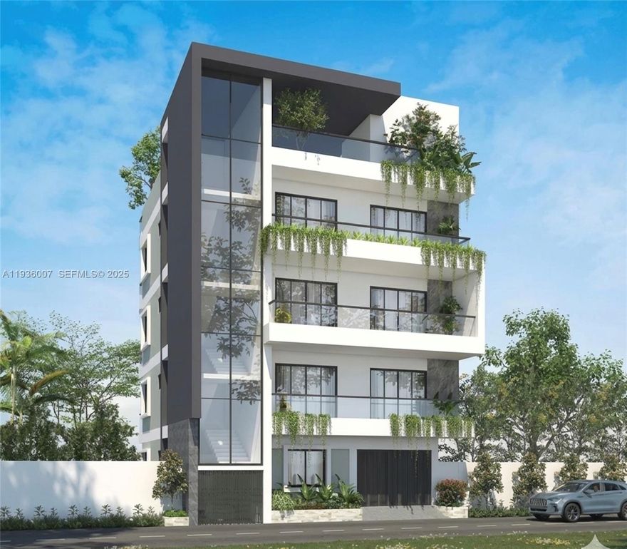 Amazing developer opportunity, 5,000 SQFT LOT, Zoned T5-L with no abutting T3 lots. The preliminary site plan shows 7 units with parking. 2/1 plus efficiency Single-family home on site , brand new roof. Can generate cash flow while getting approvals.