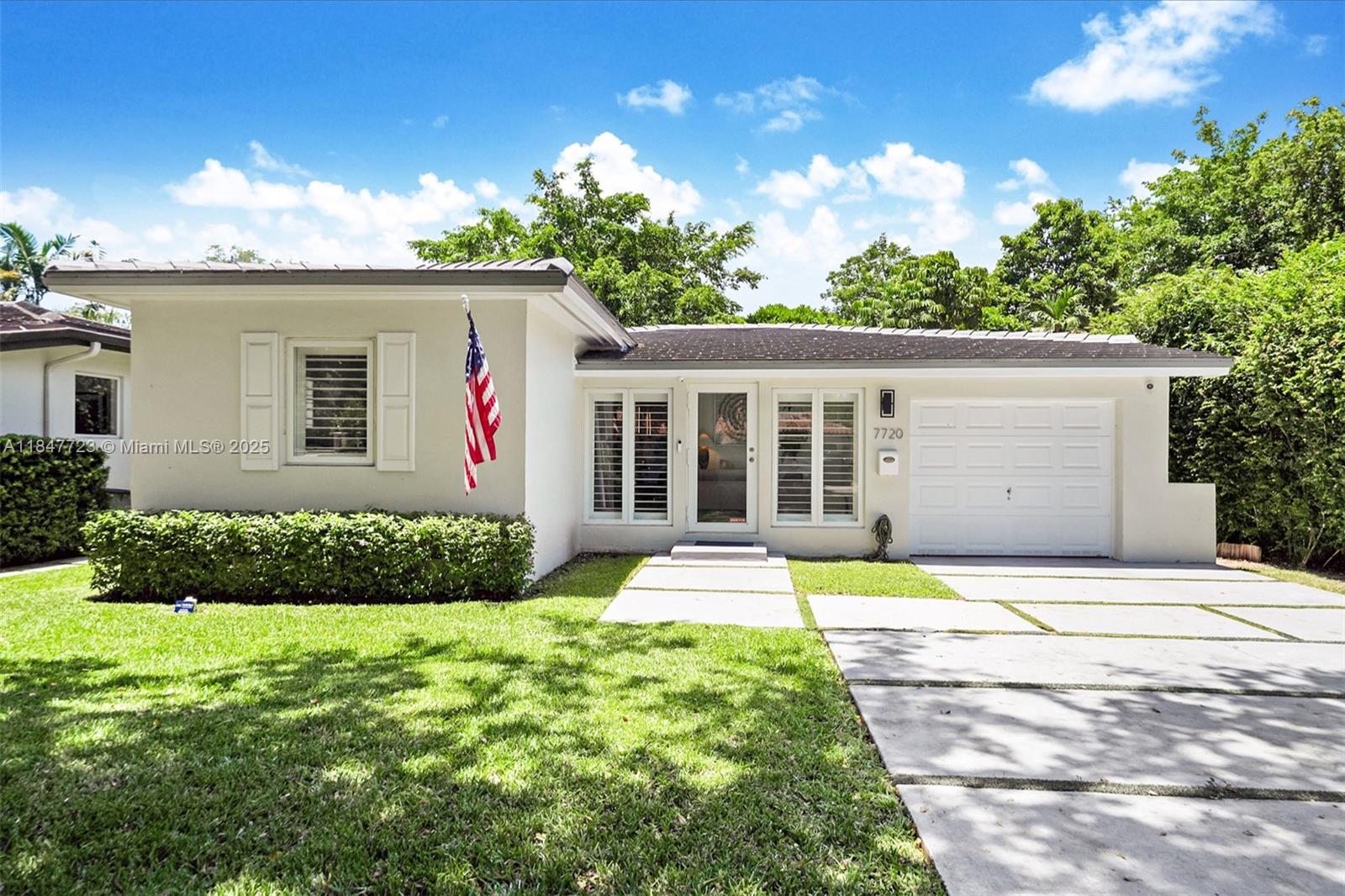 For lease in Coral Gables! Stunning one-story home in the coveted Platinum Triangle, fully renovated with top-tier finishes. Features include sleek porcelain floors, an all-Viking kitchen with Calatrava marble countertops, and custom built-ins surrounded by Missoni wallpaper. The spacious primary suite offers a spa-like bath and a private outdoor meditation deck. Enjoy impact windows and doors, plantation shutters, and a 1-car garage. The quaint backyard is fully turfed with a private dipping pool, perfect for outdoor enjoyment, and located on tree-lined streets in a premier, family-friendly neighborhood with sidewalks, just minutes from Coconut Grove, South Miami, and top-rated schools. A rare opportunity for luxury leasing!