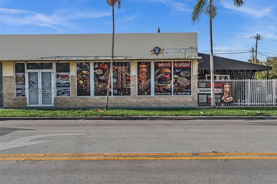 INCREDIBLE OPPORTUNITY TO OWN A BRAND NEW FULLY BUILT-OUT RESTAURANT. IDEAL FOR BUYERS SEEKING A QUALIFIYING INVESTMENT THAT MAY SUPPORT U.S. RESIDENCY PATHWAYS (CONSULT WITH AN IMMIGRATION ATTORNEY REGARDING ELIGIBILITY). FEATURING A FULLY EQUIPPED KITCHEN WITH ALL EQUIPMENT OWNED-NO LEASES. TURNKEY OPPORTUNITY IDEAL FOR AN OWNER-OPERATOR. 3 SEPERATE SPACIOUS LAYOUTS WITH A HUGE COMMERCIAL KITCHEN PERFECTLY SUITED FOR HIGH-VOLUME OPERATIONS AND CATERING SERVICES READY FOR IMMEDIATE SUCCESS! IMPRESSIVE LARGE WALK-IN REFRIGERATOR, DOUBLE OVENS, BRAND NEW BREAD OVEN, 6 GAS BURNERS, FRYING STATION, DEDICATED SHAWARMA STAND AND SO MUCH MORE.  ENJOY A HUGE OUTDOOR FULLY AIRCONDITIONED PATIO OFFERING THE IDEAL SETTING TO CREATE YOUR OWN SIGNATURE VIBE.  OWNER FINANCING AVAILABLE. THIS RESTAURANT IS CURRENTLY OPERATING UNDER KOSHER MIAMI. FREE STANDING BUILDING WITH AMPLE PRIVATE PARKING IN HIGHLY DESIRABLE NORTH MIAMI BEACH.  EXTREMELY CLOSE TO SCHOOLS, HOUSES OF WORSHIP, ALL MAJOR HIGHWAYS, BEACHES, SHOPPING CENTERS.  PRIME LOCATION SURROUNDED BY SINGLE FAMILY HOMES, APARTMENT BUILDINGS AND RENTAL COMMUNITIES IDEAL FOR CONSISTANT LOCAL BUSINESS.
PRICED FOR A QUICK SALE. BOOK YOUR PRIVATE TOUR TODAY!