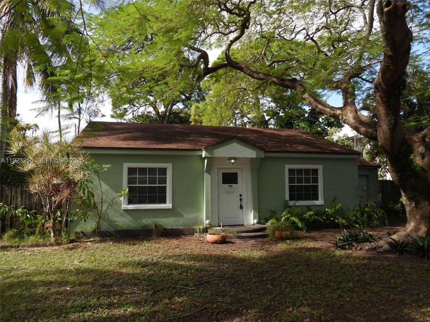 Live in the historic neighborhood of Riverside Park within close proximity to Cooley's Landing, Riverside Park and Market, Snow-Reed Swing Bridge, downtown, highways and airport.  This 2 bedroom 1 bath home exudes old Florida charm with both vintage and modern details.  One of the few properties in Riverside with a 10,000+ sq ft lot. Lush, wooded fenced yard, Tandem garage has both a front and rear overhead door. Newer windows, Impact doors, Roof 10 years, A/C 5 years. This also could be a large reno or teardown for an investor.