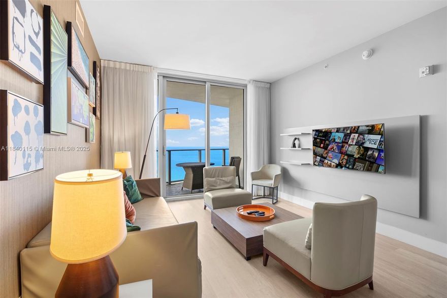 Oceanfront 2Beds @"Hyde Beach" that is now called Lyfe. Short-Term Rentals Allowed Year-Round!
Stylish and elegant. Located in a beachfront high-rise with a modern condo-hotel concept, this unit comes fully finished and beautifully furnished, ready to enjoy or rent out immediately. Perfect as a vacation home that generates income when not in use. The building allows short-term rentals all year round and offers top-tier amenities, including two on-site restaurants, a full-service spa, fitness center, and direct beach access. Ideal for international buyers or as a second home.