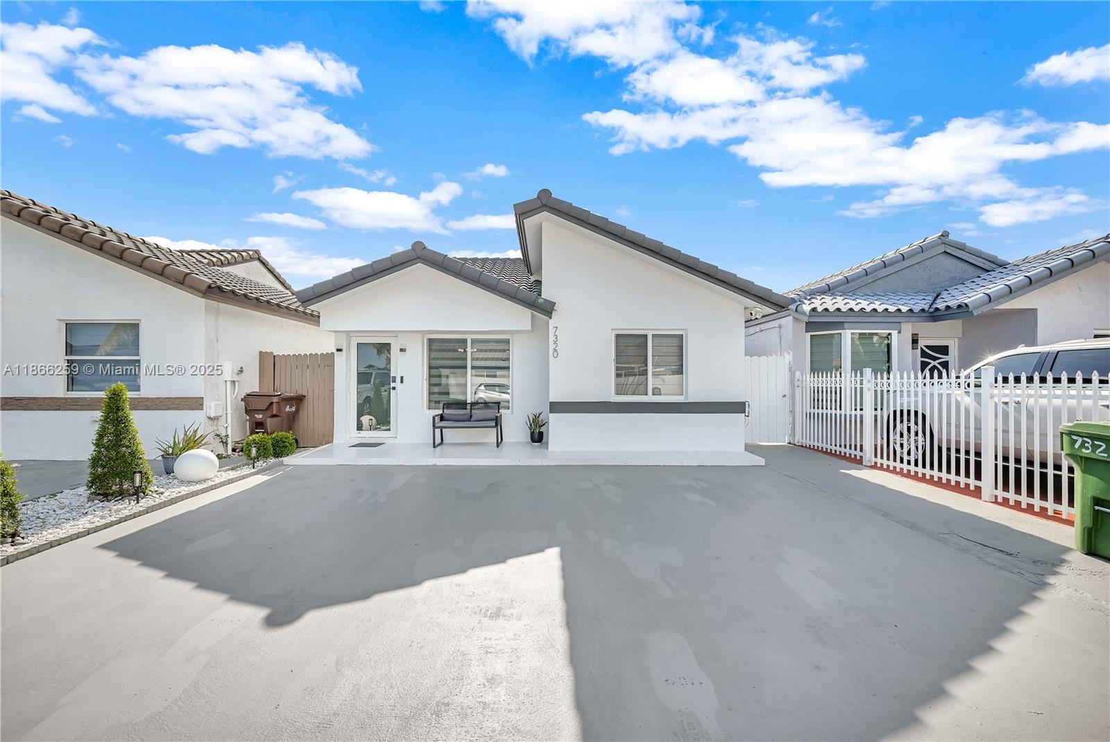 Beautiful home in the city of Hialeah featuring 3 bedrooms and 2 bathrooms. Roof was replaced in 2018, impact windows and doors throughout. The master bedroom includes a walk-in closet and a completely remodeled master bathroom with excellent finishes. Ceramic tile floors run throughout the entire home. The property is fully fenced, providing privacy and security. Comfortable spaces, move-in ready, perfect to enjoy with family. Located in a great area close to schools, shopping, and with easy access to main highways.