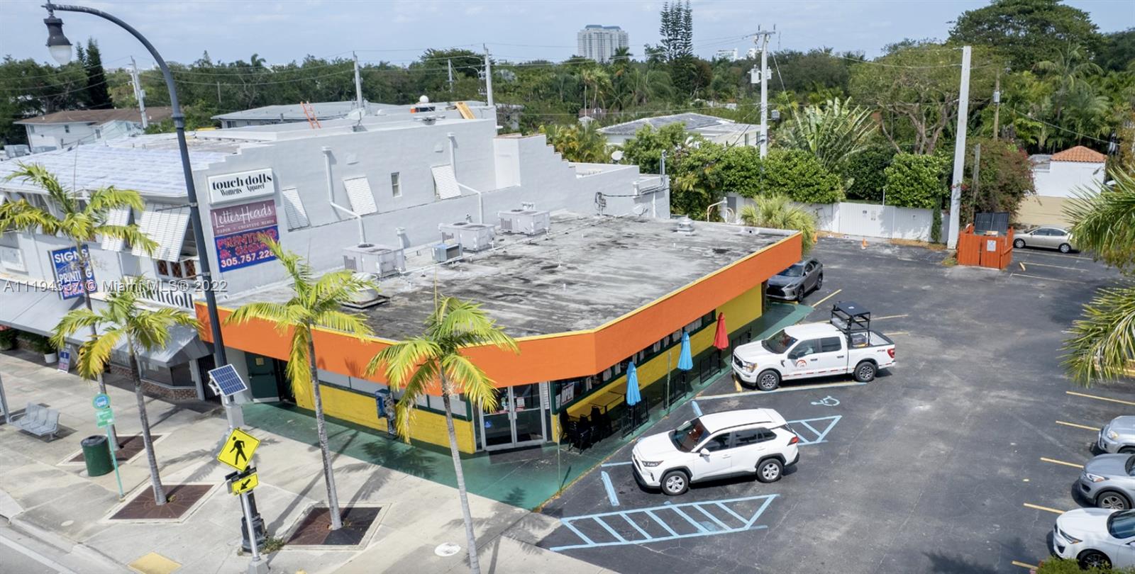 Landmark property in the MIMO District on Biscayne Boulevard - Miami’s main corridor. This makes the property an ideal fit for a restaurant user or national tenant. The property has ample parking, a rare feature on Biscayne.
It also holds a wine & beer license. The property has a non-contributing status and can be demolished and redeveloped.
The maximum buildable square footage with the 35 ft historical height limit is 55,967 SF. TDR is available. The FDOT reports a daily traffic count of 34,000 cars - providing excellent signage opportunity.