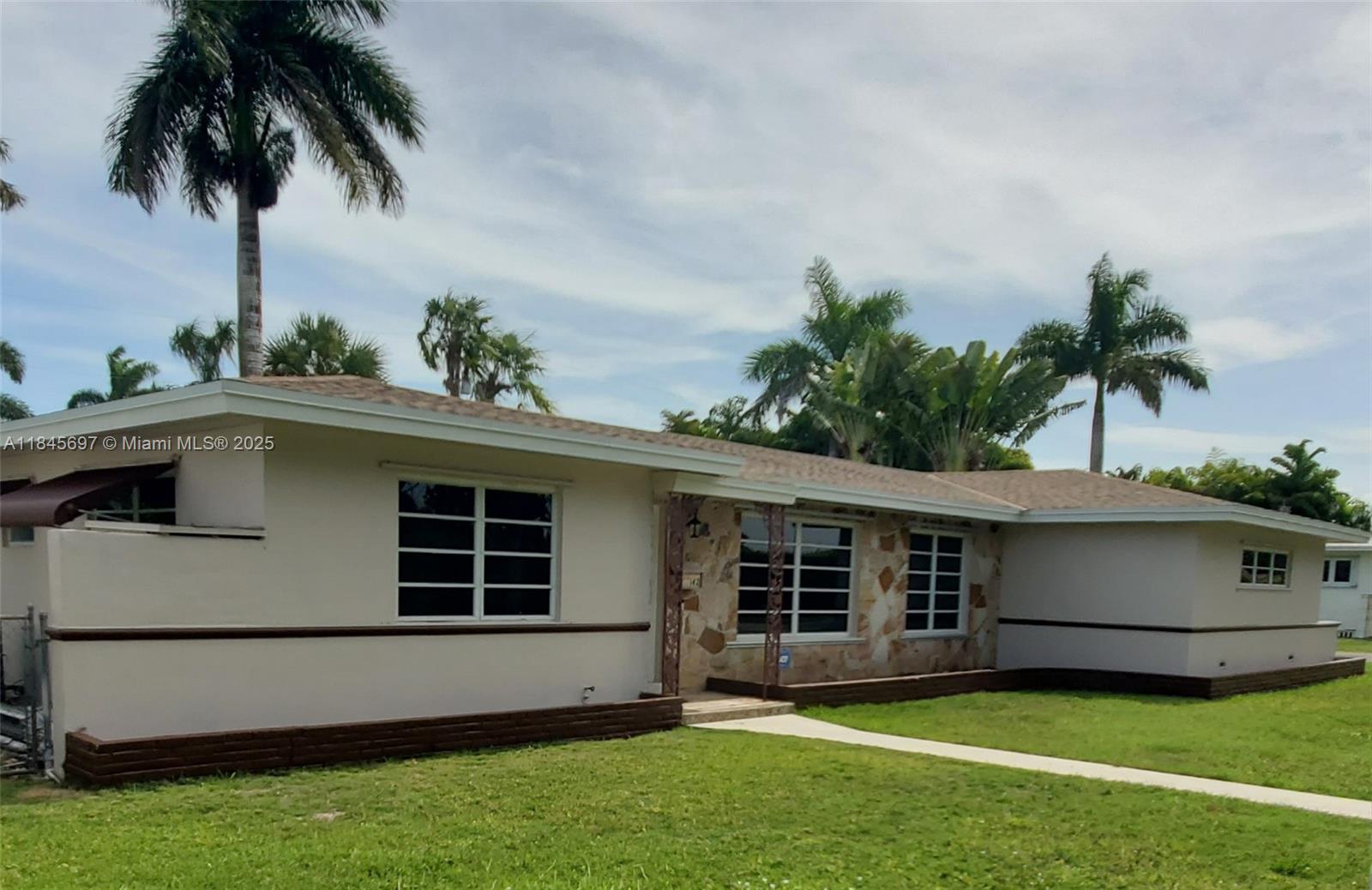 Beautiful Old Homestead Estate Home, 16,500 square foot large lot, very quiet street with no upfront facing neighbors. This 3 BR, 2 BH is in move in condition and can be updated to new owners dream house. Brand new roof just installed. The property has so much potential like adding an in-laws or guest room. Huge double garage with brand new doors, a walk-in safe, yes, a huge safe room, large laundry-room, wood kitchen cabinets with brand new appliances. Window covering and a 10x44 back covered patio. Large, fenced yard with a three (3) bay storage unit that has three auto lifts. This home can be transformed into anything, too many things to list. A standby Generac propane generator. This house is very well situated, with Krome Ave. one block away.
**No Appraisal Contingency**.