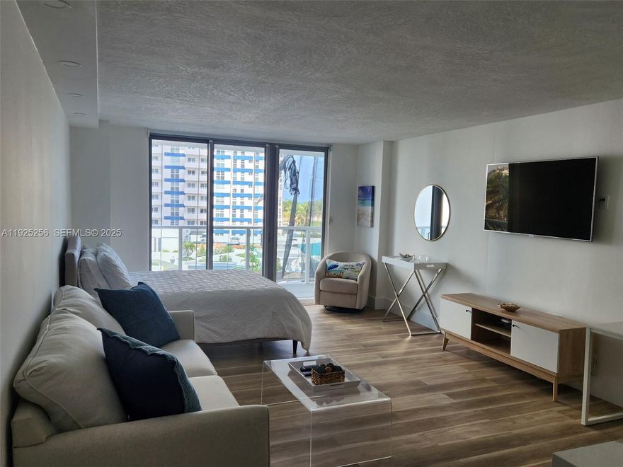 Discover the perfect blend of luxury, comfort, and convenience in this beautifully remodeled and fully furnished studio, ideally located in a recently updated building on desirable Hallandale Beach. Whether you’re looking for a year-round residence, a relaxing beach getaway, or a strong investment opportunity, this turnkey unit offers exceptional value. Step inside to a bright, inviting space that opens to a private balcony with stunning ocean and city views—perfect for sunrise coffee or evening unwinding. The open layout, modern finishes, and coastal ambiance create a spacious, stylish, and serene retreat.
Enjoy resort-style amenities including a heated Olympic-size pool, private beach access, two fitness centers, billiards room, library, lounge areas, 24/7 security, valet parking for guests, and on-site laundry facilities. Daily living becomes effortless with everything at your fingertips.
Located minutes from Aventura Mall, Gulfstream Park, dining, shopping, major highways, and both Miami and Fort Lauderdale airports, this prime area is ideal for personal use or short- and long-term rental potential.
This is your chance to own a beautifully updated, fully furnished studio in one of South Florida’s most desirable beachfront communities. Even better, the seller will pay all special assessments at closing, adding outstanding value and lowering your upfront costs. Live the beachside lifestyle you deserve or add a profitable, ready-to-rent gem to your investment portfolio!