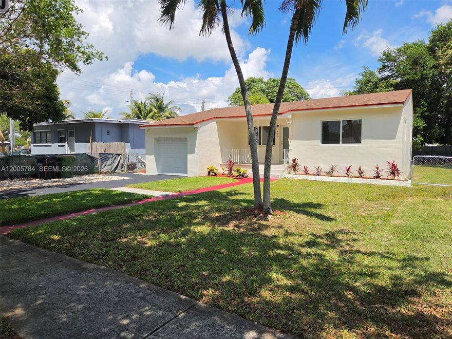 Beautifully renovated 2-bedroom, 2-bathroom home located in the heart of North Miami. This move-in-ready gem features a brand-new roof, impact windows, and a thoughtfully updated interior with modern finishes throughout.
The stylish kitchen is equipped with stainless steel appliances, quartz countertops, and a dedicated dining area—perfect for both everyday living and entertaining. Both bathrooms have been fully remodeled with sleek, contemporary design.
Additional highlights include a single-car garage, new A/C system, and a bright, open-concept layout that enhances the home’s inviting feel. The garage also offers excellent potential for conversion into a third bedroom—see photos for inspiration and possibilities.
Ideally situated near shopping, dining, and major roadways, this property offers convenience, comfort, and true turnkey living.