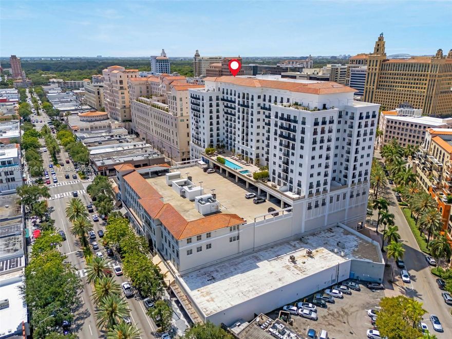 Live Where Others Vacation! 
This stunning 2BD/2BA in the heart of Coral Gables is steps from dining, shopping, and entertainment, yet offers peace and comfort. Located on the desirable 07 line, enjoy gorgeous city views, a spacious layout, accent wall, tile flooring, stainless steel appliances, and a separate pantry/laundry room. Both bedrooms and bathrooms are generously sized. 
Building amenities include 24-hr security, pool, gym, spa, jacuzzi, and more. No special assessments & SIRS completed. Minutes to Brickell, Grove, Key Biscayne & Miami Beach. Easy to show!