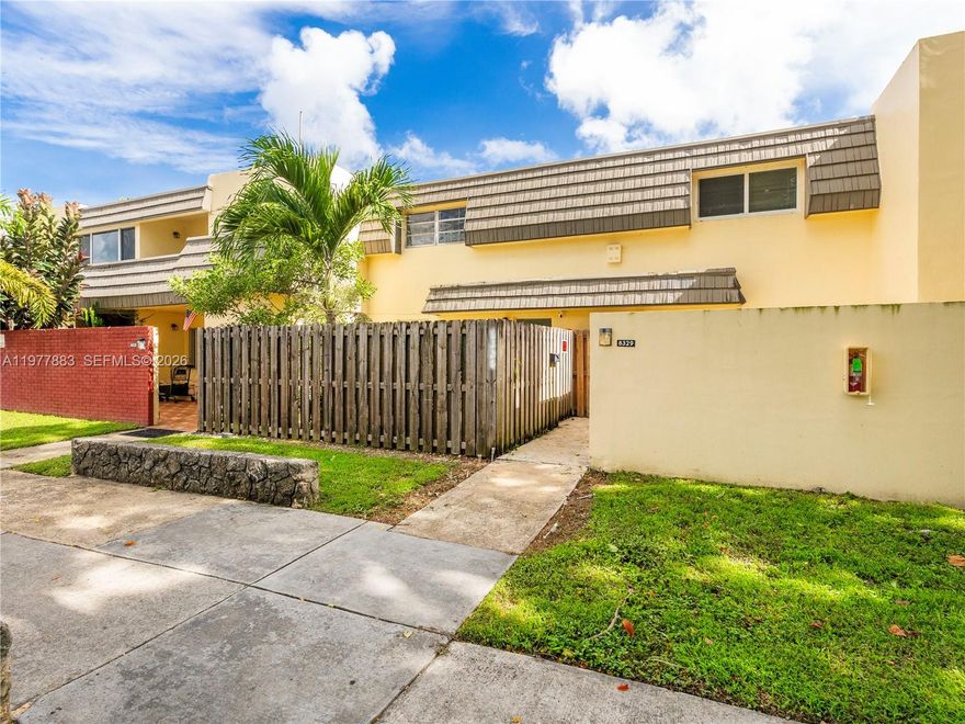 Welcome to this tastefully remodeled 2bed 2.5bath townhome in the heart of Kendall, Kendale Lakes! As you step into the property you are greeted with the charm that is in the front entry of this property, laid with artificial grass for year-round green, low maintence convenience. Inside, a modern kitchen and convenient first floor half bath lead you into a big, bright, open concept living and dining area, perfect for entertaining family and friends. Upstairs you have two spacious master suites with one featuring a private balcony overlooking the serene views of the canal and nature surrounding. Enjoy the best Kendall Living in the modern, move in ready home!