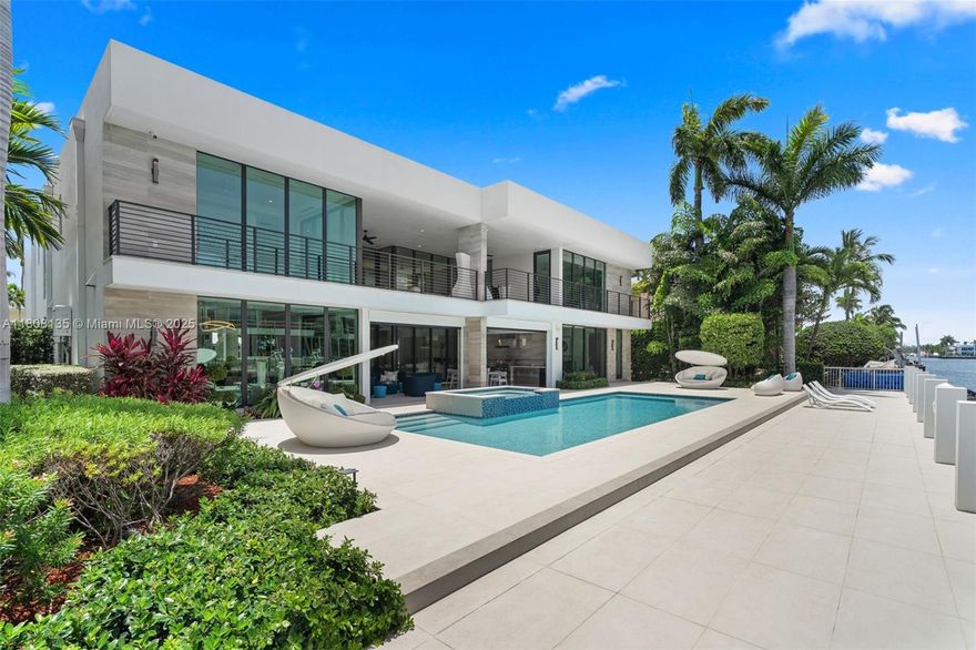 The Lucille Estate. Coastal Modern Masterpiece in Harbor Beach / 95 Feet of Deepwater Canal Frontage/Concrete Dock/No Fixed Bridges/Direct Ocean Access/Expansive Resort-Style Outdoor Living/Covered Deck w Custom Outdoor Kitchen/Oversized Pool + Spa /Chef’s Kitchen/Designer Bar + Wine Cooler/Stunning Centerpiece for Entertaining/Floor-to-Ceiling Impact Windows/Private Home Office/Elevator/Fully Automated Smart Home/ 1st Level VIP Suite or Secondary Master/Ultra-Luxurious Master Suite + 3 Add En-Suite Bedrooms Upstairs/ Spacious 3-Car Garage/Located in Gated & Exclusive Harbor Beach/Private Beach Club & Marina Access/Minutes to Las Olas Blvd/World-Class Dining, Shopping & Nightlife/15 Min to Fort Lauderdale Intl. Airport/In the Heart of the Yachting Capital of the World.