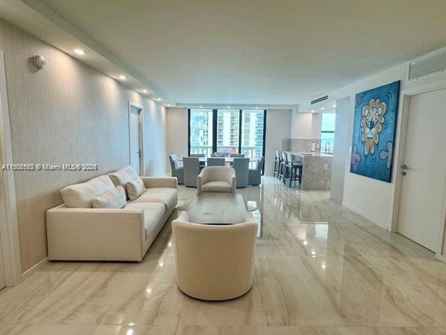 Experience breathtaking ocean views from this completely renovated residence in the prestigious Balmoral, located directly across from the Bal Harbour Shops with private beach access. 
Key Features: 
Spacious Layout: 2 bedrooms + den, 3 full bathrooms Designer 
Finishes: Brand new high-end materials and craftsmanship throughout 
Furnished in Style: Restoration Hardware furniture included 
Modern Living: Whirlpool washer/dryer and smart WiFi-enabled appliances 
Luxury Details: Dual sinks, recessed lighting, and new hurricane impact windows