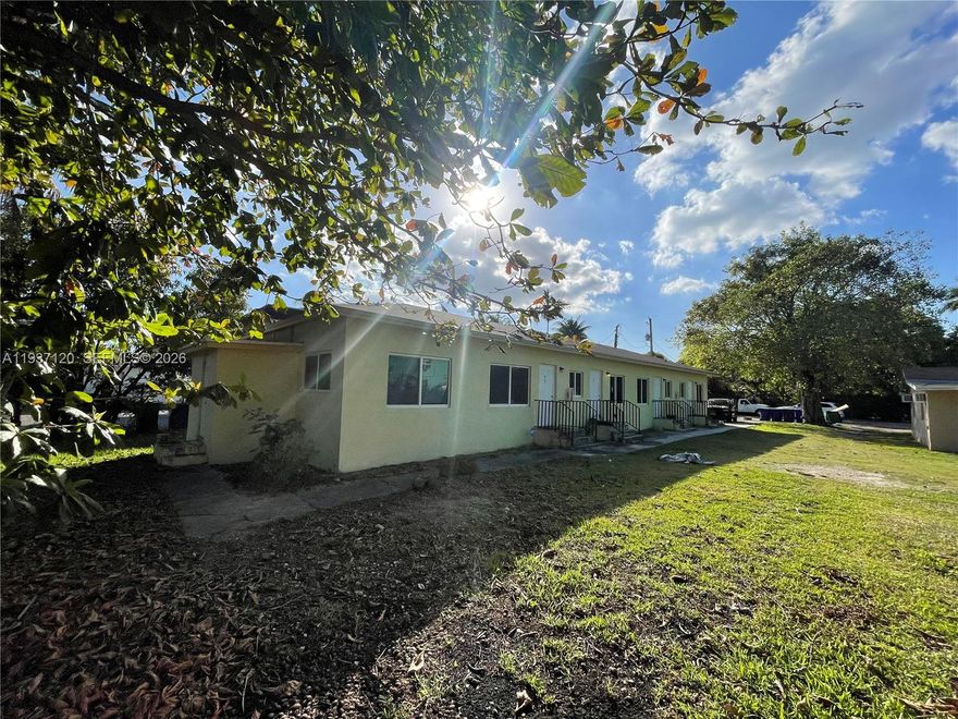 Prime Turnkey Fourplex in Miami! Fully renovated and income-producing with three 1BD/1BA units and one 2BD/1BA unit. Features brand-new roof, impact windows, updated plumbing & electrical, and modern kitchens, baths, and flooring—all done with permits. Each unit has separate electric meters; owner covers water. Shared laundry adds value. Low-maintenance investment with strong cash flow and high rental demand in one of Miami’s fastest-growing areas.