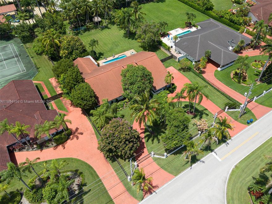 "Renovated in 2024, this 5BD/4.5BA single-story estate offers 5,092 SF on nearly one acre in the coveted Sunset area. Designed for modern living, the home features open spaces, a chef’s kitchen with premium finishes, spa-inspired baths, impact windows/doors, and a whole-house generator. The expansive backyard is a private retreat with pool, patio, koi pond, and tiki hut — ideal for entertaining or relaxing. With a 2-car garage and move-in ready condition, this property combines elegance, comfort, and rare acreage in a prime location."