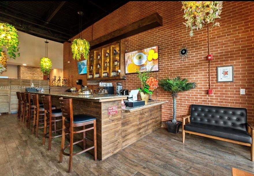 FOR SALE– TURNKEY 5-STAR RESTAURANT. New Price– Owner highly motivated and ready to negotiate. Don’t miss this prime opportunity in one of Doral’s most active commercial areas! Outstanding opportunity to acquire a fully equipped, high-end restaurant with excellent reviews, located in the Beacom Station industrial area, less than 2 miles from North Doral via 107th Ave. Surrounded by hotels and business parks, this site offers strong visibility and consistent traffic. Features a modern layout with 78 indoor seats plus outdoor seating, over $1M invested in top-quality equipment including 22-ft hood, upgraded grease trap & walk-in coolers. Everything up to code, licensed, and fully functional for immediate operation. 5-year lease, ample parking. Opportunity for investors or franchise buyers.