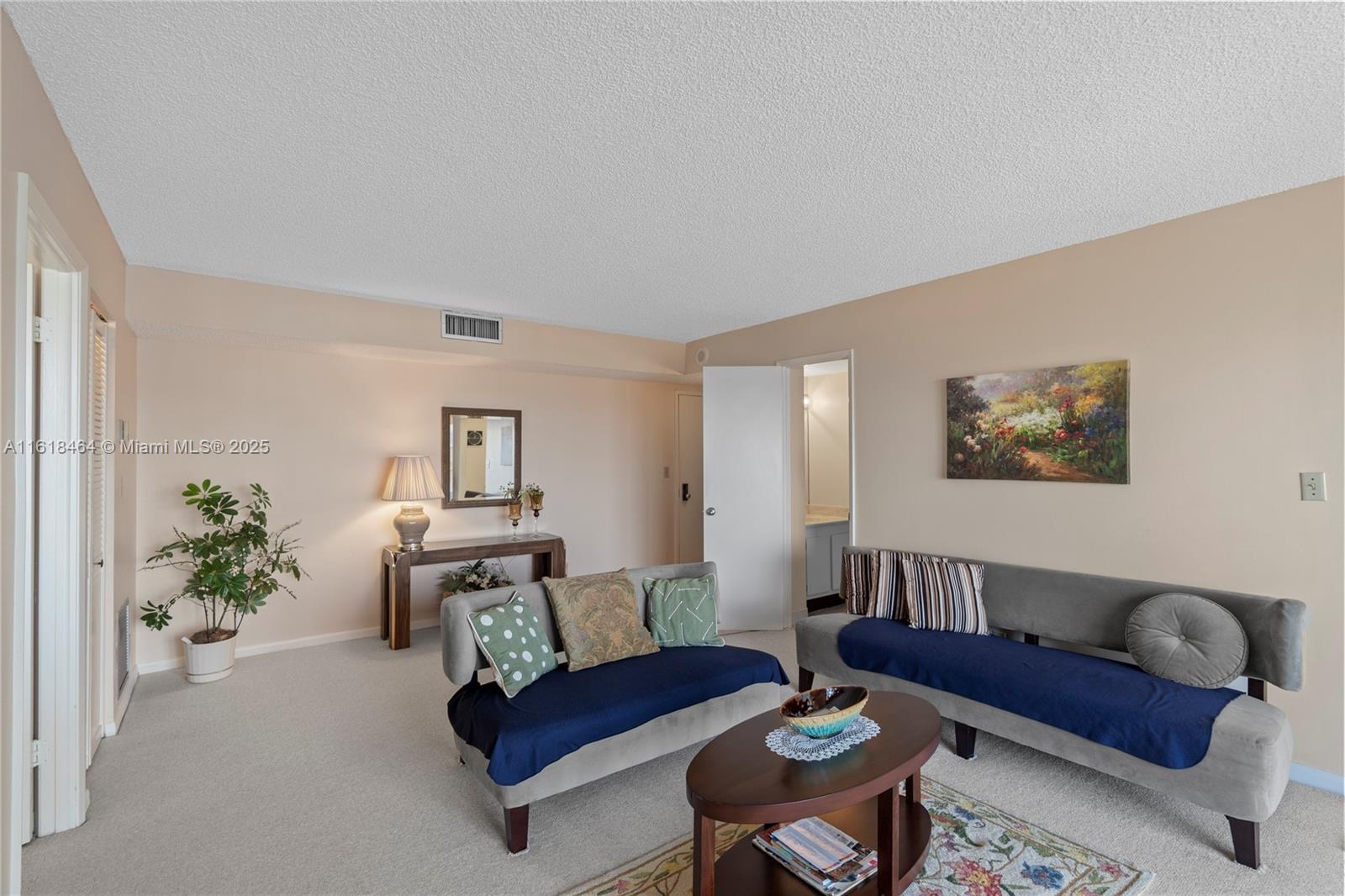 Welcome to this charming 1-bedroom, 1-bath condo located in the heart of Aventura, just minutes from the beach, Aventura Mall, and houses of worship. The spacious primary bedroom features two closets and an ensuite bathroom. Enjoy a bright living area with floor-to-ceiling windows and a cozy breakfast nook off the semi-open kitchen—perfect for relaxed mornings. Situated next to the prestigious Williams Island, Biscayne Cove offers a peaceful, resort-like setting close to fine dining and shopping. Community amenities include 24/7 security, two pools, a newly renovated fitness center, tennis courts, and more. This well-located unit is ideal for anyone seeking comfort, convenience, and the best of Aventura living.