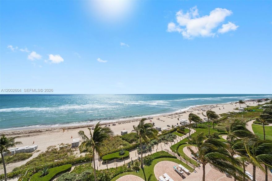 Elevate your lifestyle at Trump Royale, the crown jewel of Sunny Isles Beach. This spectacular 3-bedroom, 3.5-bathroom sanctuary offers an immediate sense of arrival with its own private foyer entrance and soaring floor-to-ceiling windows that frame unobstructed, panoramic views of the Atlantic Ocean. The interior is a masterclass in coastal sophistication, featuring polished marble floors and a gourmet kitchen outfitted with premium Miele appliances and sleek, contemporary finishes. Every detail has been curated for the modern connoisseur. Beyond the residence, enjoy a world of five-star resort amenities, including a full-service spa, elite fitness center, multiple oceanfront pools, and dedicated beach service. With 24-hour concierge and valet at your disposal, every need is met with precision. This unit includes two assigned parking spaces and the exclusive opportunity to negotiate for a private poolside cabana.