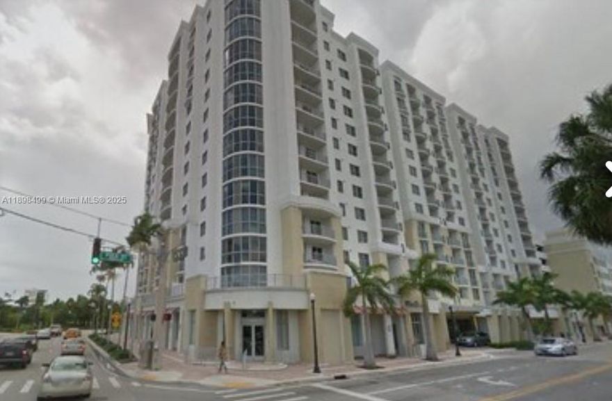 3BR 2BTH unit on the 11th Floor with great view of cruise ships anchored at Port Everglades & planes taking off at Hollywood-Fort Lauderdale International Airport only 10 mins drive away. Unit is the only line with large floor to ceiling windows facing North with little or no noise from Young Circle. 24 hour front desk security. Valet. Gym. Game room. Business Center. Movie Theater. Sauna. Massage Room. Heated Pool. Walk to Publix, cafes, restaurants, retail stores. Microwave & dishwasher since 2023. 2 Door refrigerator w/ice & water dispensers. Washer Dryer only 5 years old w/normal usage first 2 years, sporadic use last 3 years. Picture windows blinds installed 6 years ago. $7000 credit to Buyer towards replacement of one new AC.  One secured garage parking #381 accessible with key card.