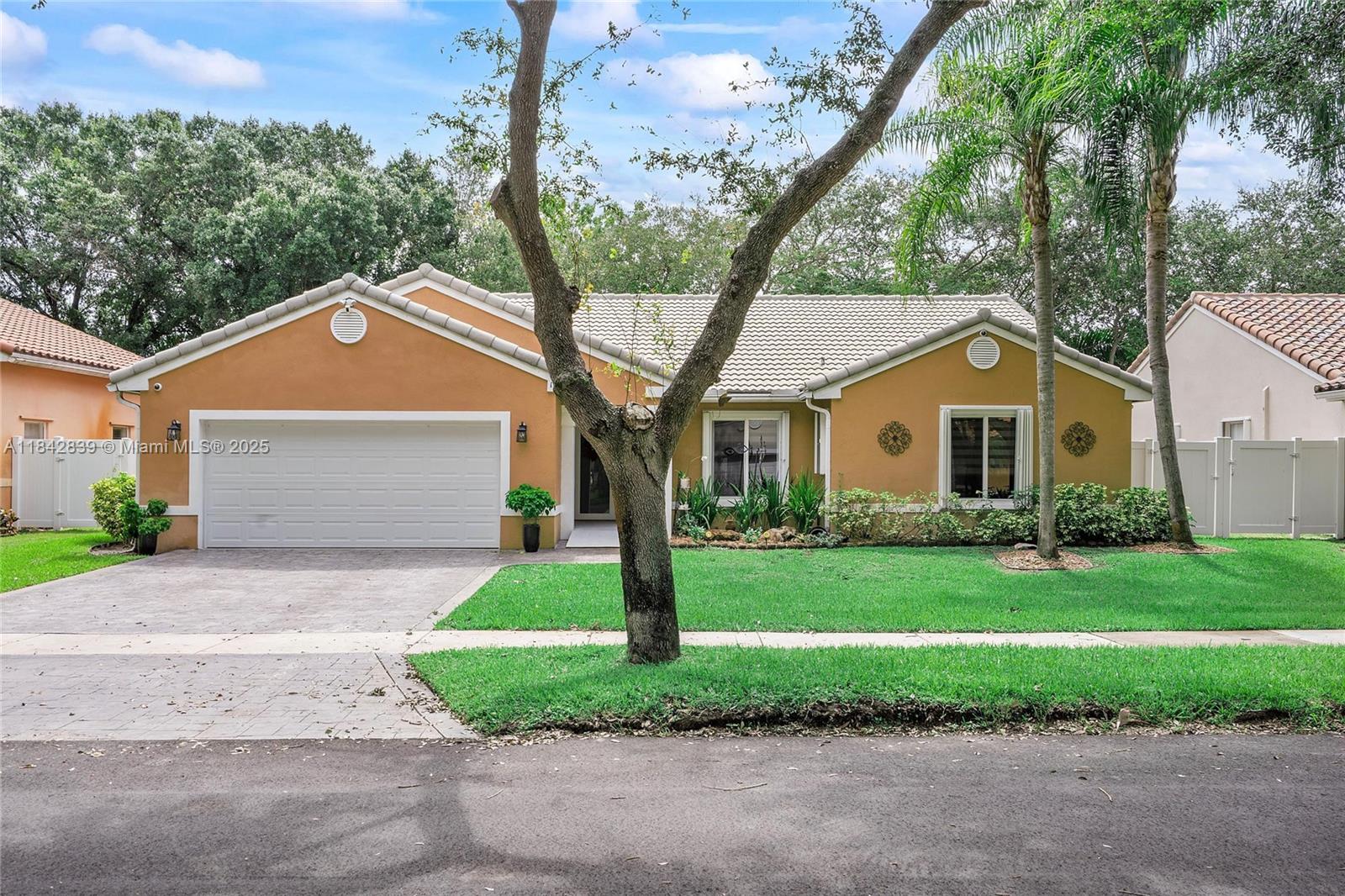 Discover the perfect blend of comfort and convenience in this charming 4-bedroom 2-bathroom home nestled in the quiet well-maintained community called Trilogy. This residence is a one-story with hurricane impact windows garage door hurricane impact replaced 2024 also new gutters, new driveway and sidewalk 2023 as well as the A/C. Roof 2012 serviced on a yearly basis. Kitchen features an open feel for family get togethers, primary bedroom boasting ample space and an en-suite bathroom. Outside, the backyard offers a private escape where you savor morning coffee or host lively weekend barbecues. Call anytime easy to show!!