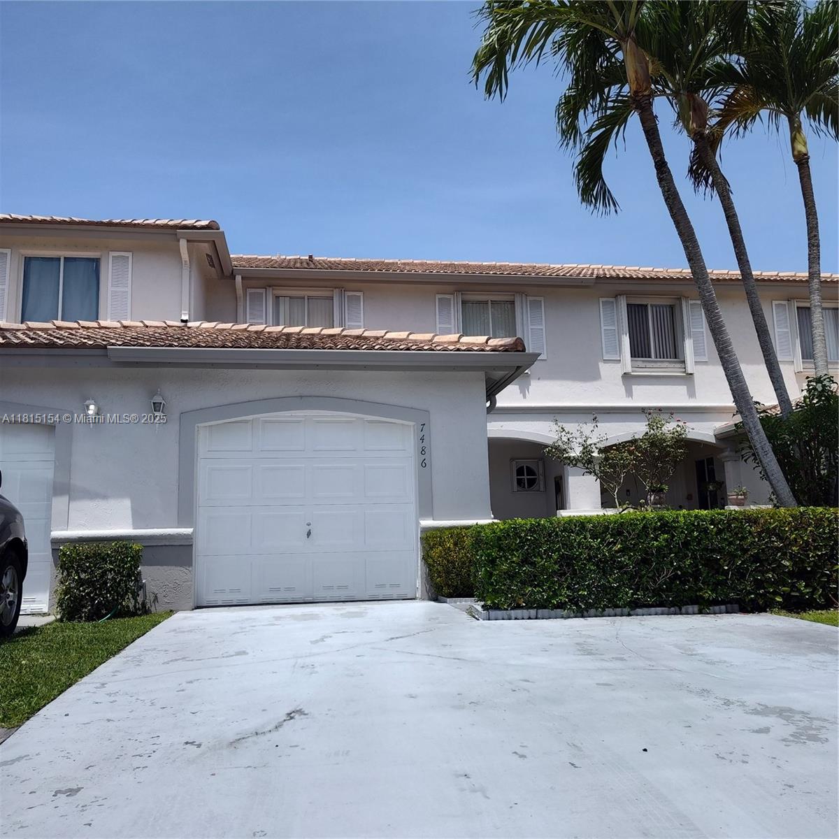 This beautifully maintained townhouse in the Villas at Lago Mar with 3 bedrooms and two full baths and a half, ceramic tile throughout with the exception of wood laminate on the stairs-no carpet! Step onto your private patio to savor your morning coffee or unwind in the evening. Single-car garage. Nestled in a peaceful community, you'll appreciate the peace of mind provided and a sparkling pool for relaxation. Plus, the unbeatable location means you're just a short drive from I95, shops and restaurants.