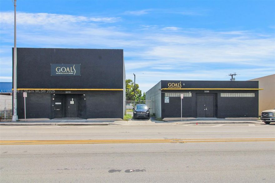 Currently 2 office buildings of 6,088 SF across 2 adjacent buildings used a medical & rehab centers or may be used as standard office.  Additional 2/1 house in back fronting NW 35th St, where ½ the lot is used as paved parking for the offices on NE 36th St.  Land Developers: build up to 46 units & up to 8 stories on the 13,500 SF of land zoned T6-8-O.  The additional 2/1 in the back is zoned RU-3/duplex in Miami-Dade County on 6,850 SF bringing total land to 20,350 SF.   Sold as an assemblage of 3 folio Numbers encompassing 1 & 2-story offices: laid out as 1) examination, x-rays, office & treatment room; & 2) a rehabilitation center. Redevelop apartments, retail, office or use as-is.  Sold as a package/assembly.
