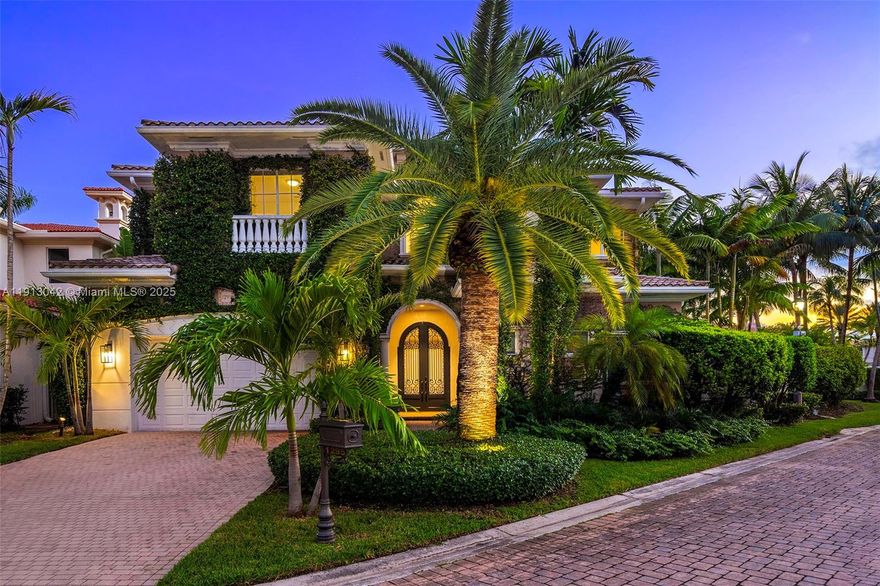 A private oasis in Harbor Islands. This elegant one-of-a-kind 6BR/6.5BA home boasts a uniquely private setting ideal for indoor-outdoor living.   Custom entry doors flow into a picturesque large outdoor setting, lush landscaping, covered terraces, heated pool/spa, BBQ area and 1BR/1BA guest cottage (included in bedroom count).  Modern luxury & comfort, large open gourmet kitchen and breakfast area, primary suite with private balcony overlooking pool and gardens for serene  morning views; every bedroom is a suite, volume ceilings, impact windows/doors.  A true family sanctuary.  Nestled within gated community of Harbor Islands with resort-style of amenities including marina, fitness center, clubhouse and more.