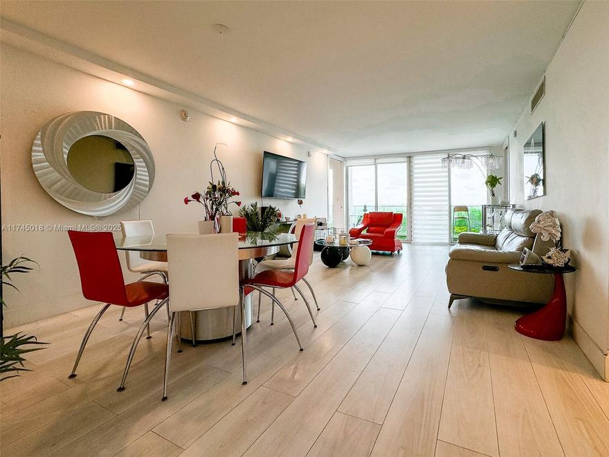 Enjoy gorgeous views of Oleta River Park, waterways, downtown & sunset from this completely & tastefully renovated 2 bed /2 bath split plan condo. Design showcases high end finishes including stainless steel appliances, quartz counters & more. New Bosh A/C, updated electrical. All work done with permits. Floor to ceiling impact windows & sliding doors open to big balcony with views to the Intracoastal, Ocean, Haulover Park & pool deck. Arlen House is located in the best area of Sunny Isles with walking access to the beach, stores, restaurants & stores. Only minutes away from Aventura, Miami Beach & Bal Harbour. Enjoy a full amenity building that includes 24-hour security, valet, pool, spa, 2 gyms, billiard rm, card rm, tennis courts & much more. Great opportunity to live in Sunny Isles.