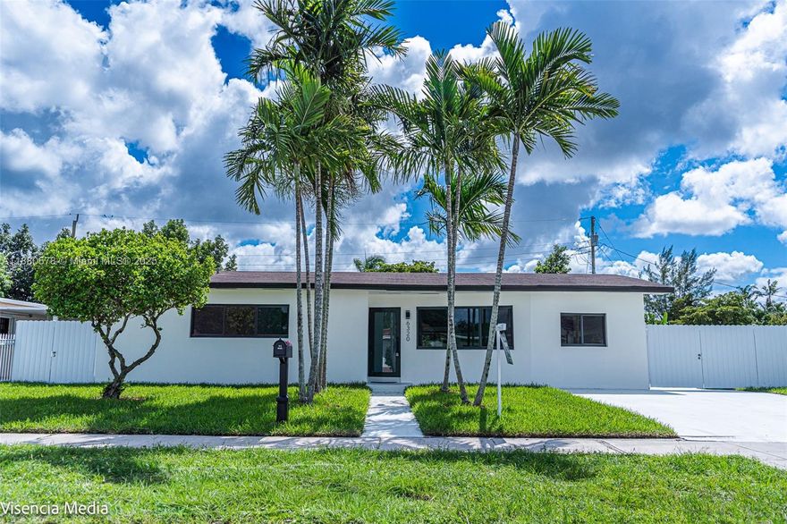 Luxurious and totally remodeled 4 bedrooms, 3 full bathrooms home ready for a buyer that needs a real move in ready home. This amazing residence features new ceramic tile throughout the home, impact windows, new amazing kitchen with stainless steel appliances, quartz countertops and high end faucet. Bathrooms have had a complete makeover with high end finishes. New ceiling lights throughout and a beautiful main bedroom with en-suite. New tankless water heater, brand new 5 ton central a/c and roof is only 4 y/o. Septic tank has been serviced no later than 4 months ago. Large fenced in yard with lots of green space that includes mango and avocado trees and a large lot of 8000 sq ft. Large driveway for family and friends and even large yard for a boat! Large laundry room. Many offers to come!