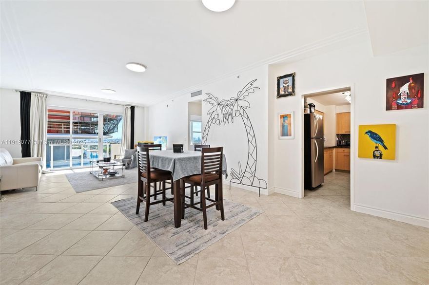 PH-level 1BD/1BA corner residence at The Carlisle on the Ocean, measuring 860 SF and featuring 9-foot ceilings and bright southwest exposure. Deeded upper deck parking spot. This spacious layout offers beautiful natural light and city views. The Carlisle is an oceanfront building with direct beach access, 24/7 security, valet, gym, and pool. Recent building upgrades include a brand-new roof. Enjoy beachside living just moments from Bal Harbour Shops, Surfside dining, and the oceanfront path.