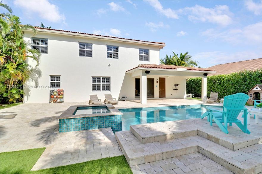 Open House Saturday 6/14 from 2-4 pm!! Welcome to this beautifully renovated Palladino model in the exclusive gated community of Rialto. Located on a premium lot, this exceptional property features 5 bedrooms 3 full bathrooms and 3,440 of air conditioned space. Highlights include updated flooring throughout, impact windows and doors throughout, newer A/C systems, a whole house water filtration system as well as top of the line turf covering the backyard. Experience breathtaking sunsets every night as you overlook the lake and Johnathan Dickinson State Park. Rialto amenities include a community pool, hot tub, splash pad, basketball court, tennis/pickle ball courts and a fitness center. A+ Rated School District. Close Proximity to I-95 and FL Turnpike. Must See!!