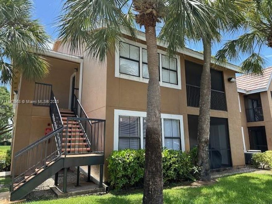 Beautiful Move-In ready, freshly painted interior 2 bedroom, 2 bath condo. Spacious kitchen with espresso tone cabinets, granite counter tops, breakfast bar area and full appliances. Neutral tone tile floors throughout living area and wood floors in bedrooms. Large master bedroom with walk in closet. Open balcony area to enjoy the upcoming fall weather. This unit comes complete with an interior laundry room that includes a washer and dryer. Located in the wonderful community of the Hammocks, close to A rated schools, transportation, shopping, restaurants and so much more! Pet friendly community with restrictions.