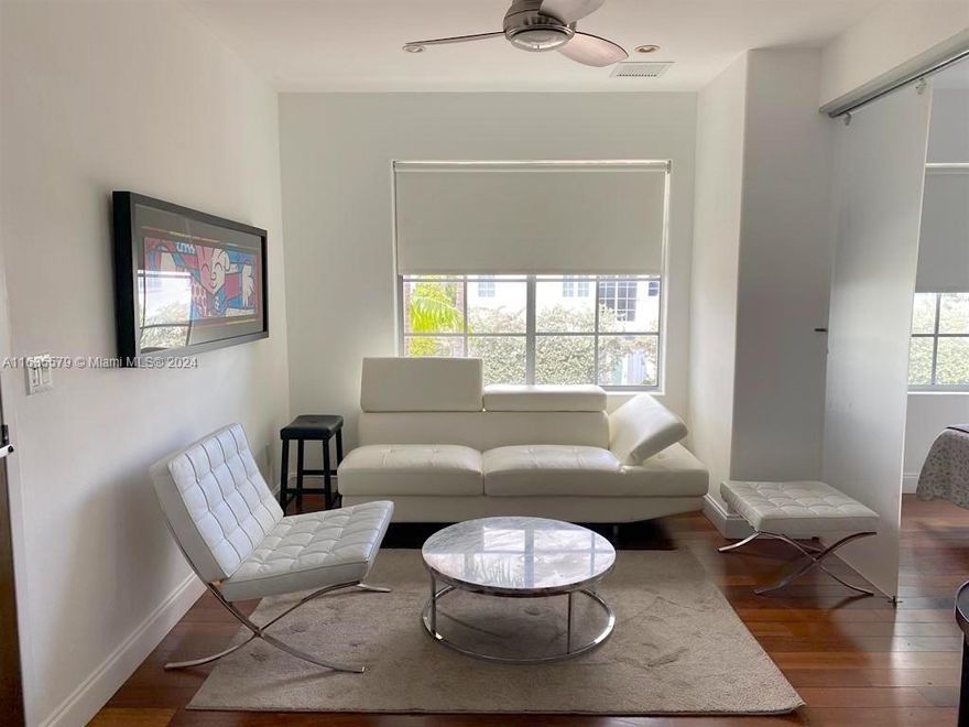Great Investment! Perfectly done Junior One-bedroom. Fully furnished, washer and drier in the unit. Hurricane impact windows. Easy to rent