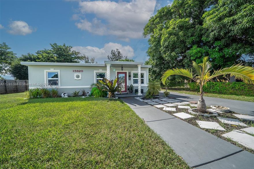 This cozy 3/1 is beautifully landscaped with a new roof and impact windows. Centrally located off the palmetto in the highly desired Miami Gardens area this home is ready for the perfect family....