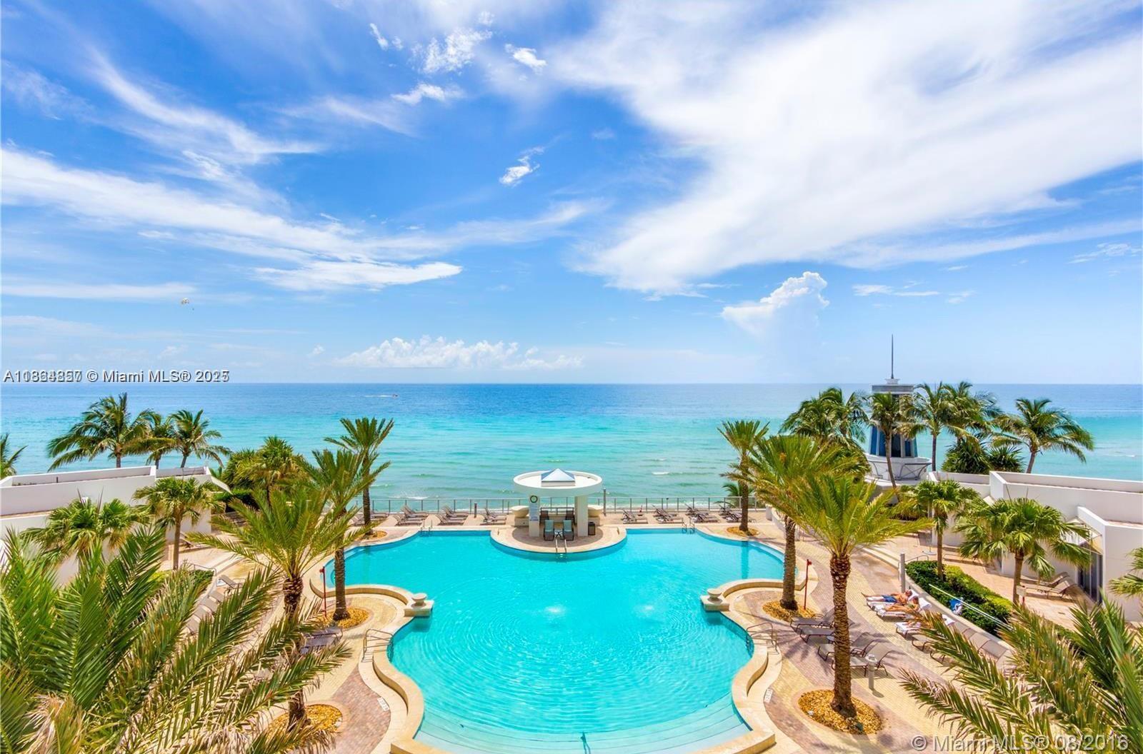 Stunning 3 bed / 3.5 bath condo with private elevator and breathtaking ocean views from all balconies. Enjoy true resort-style living with 5-star amenities including beachfront towel & chair service, 24-hour security, valet parking, tennis, basketball, billiards, media room, sauna, and more. Perfectly located directly across from the new Publix and minutes from shopping, dining, and the Hollywood Boardwalk.