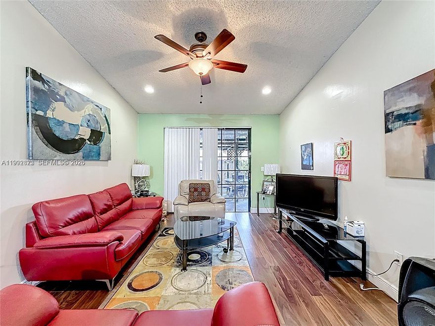 Welcome to this beautiful, well-maintained, and spacious 2-bedroom, 2-bathroom townhome located in the desirable community of Aspen. This lovely home features elegant wood flooring throughout and a private fenced patio—perfect for entertaining, BBQs, or simply relaxing outdoors.
Enjoy the convenience of two assigned parking spaces located right in front of the home, along with ample guest parking for visitors. Aspen offers a variety of amenities, including tennis courts, a sparkling community pool, a playground with a jungle gym for children, and 24-hour security patrol.
Ideally situated just minutes from Miami Lakes shopping, fine dining, parks, and major highways, this home provides both comfort and convenience. Best of all, the community features a low HOA fee.
Don’t miss this fantastic opportunity to make Aspen your new home!