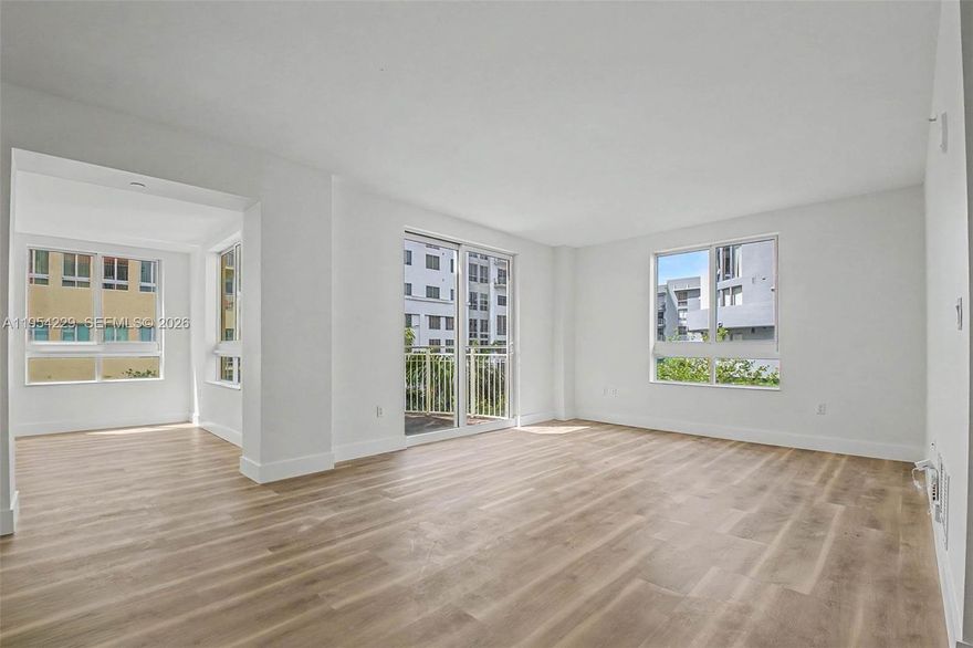 Rarely available 1 bedroom, 1 bath + Den unit! Renovation complete--Brand new vinyl flooring, all new appliances, new ac, large balcony. Walk to shopping, restaurants and mass transit. Corner unit with Den can function as a bedroom unit. Available now!
