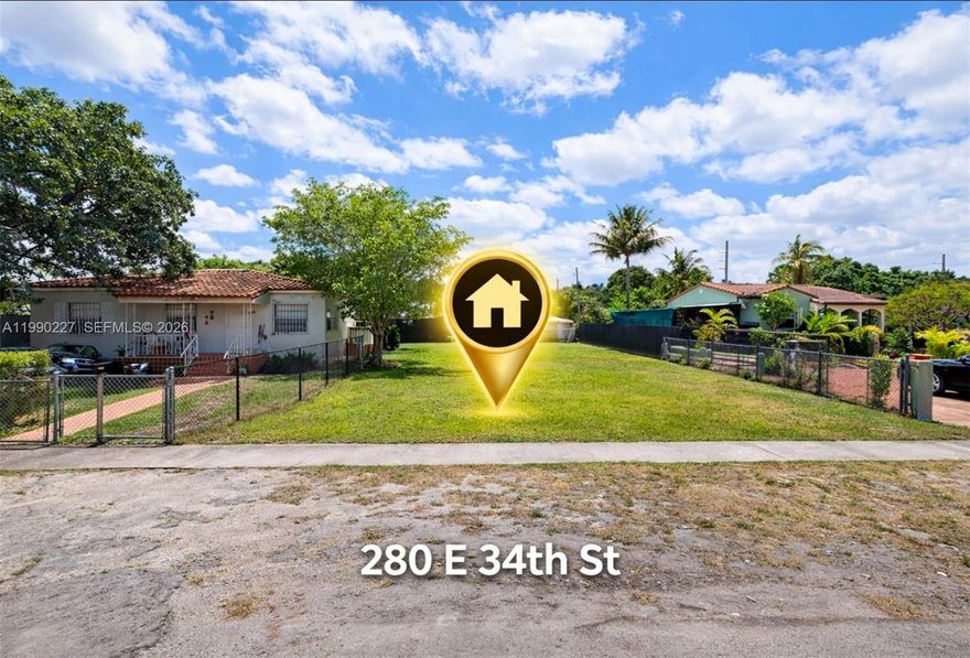 ATTENTION INVESTORS AND BUILDERS! Prime development opportunity in a rapidly growing area of Hialeah. This 4,220 Sq.Ft. vacant residential lot is a rare blank canvas waiting for your next project. Zoned 0100 Single Family - General (Muni Zone R-1), this property is perfectly positioned for a lucrative new build. The neighborhood is experiencing incredible appreciation, with recently improved and heavily upgraded homes in the surrounding area commanding premium prices—comparable properties with significant improvements nearby have recently sold for $587,000 and even up to $845,000.  
?Visualize the immense ROI potential! The lot's location offers unbeatable everyday convenience, situated just steps away from local shopping including a nearby Publix. It is centrally located near essential schools like Flamingo Elementary and Hialeah Senior High. Future buyers will also love the easy access to major transit routes and the close proximity to the Miami-Opa Locka Executive Airport.